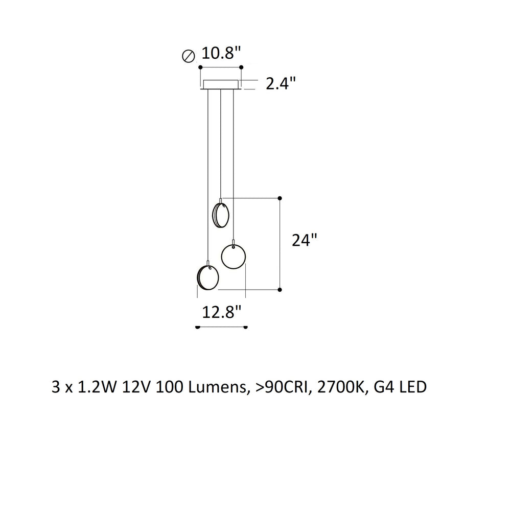Lens Round LED Chandelier
