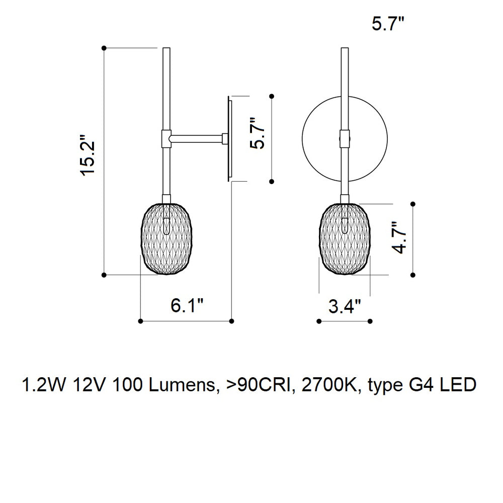 Metamorphosis LED Wall Sconce