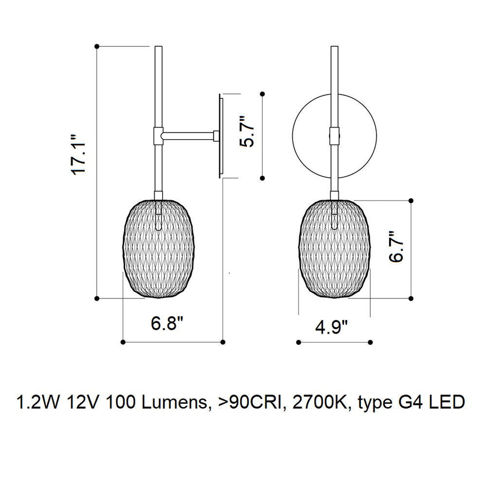 Metamorphosis LED Wall Sconce