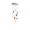 Metamorphosis Round LED Chandelier  option 9 Lights
