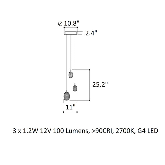 Metamorphosis Round LED Chandelier