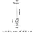 Mussels Cluster LED Chandelier