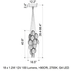 Mussels Cluster LED Chandelier