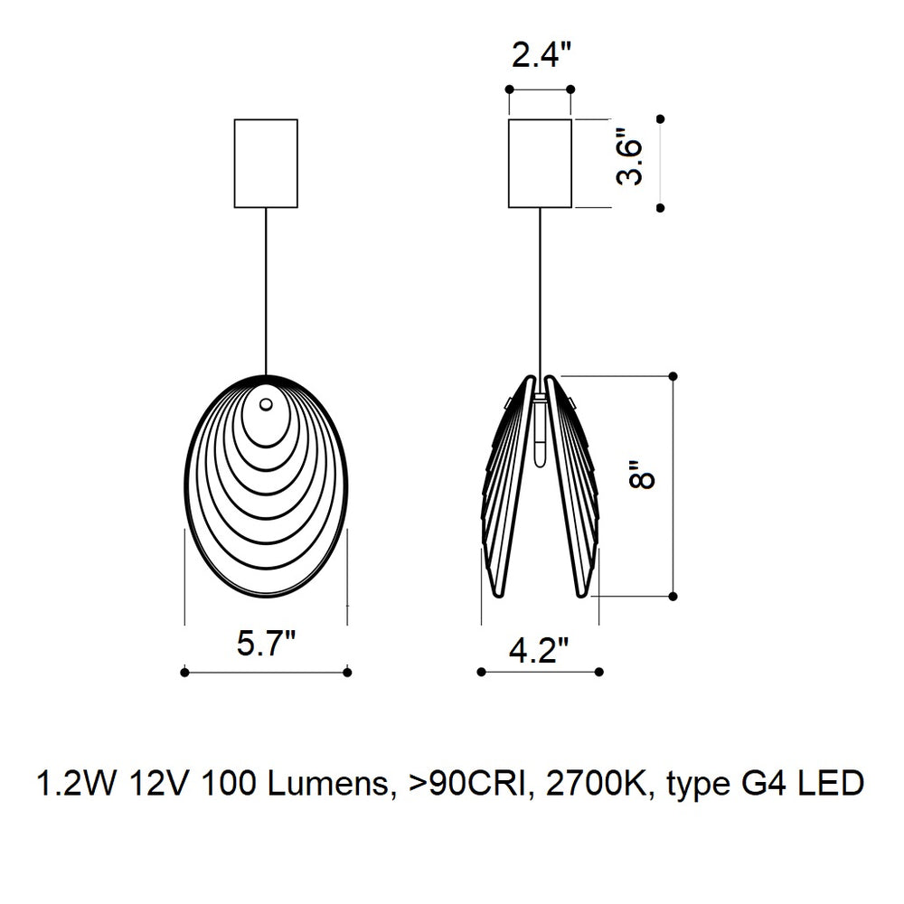 Mussels LED Pendant Light