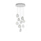 Mussels Round LED Chandelier  option 9 Lights