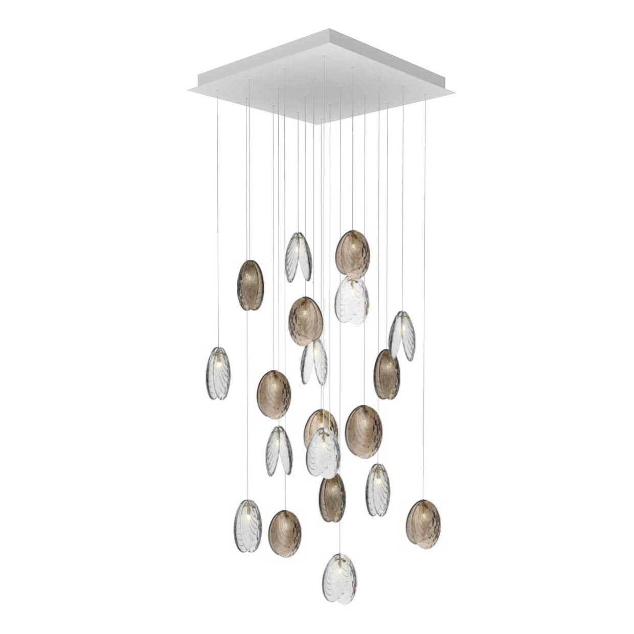 BOMMA Mussels Square LED Chandelier - 2Modern