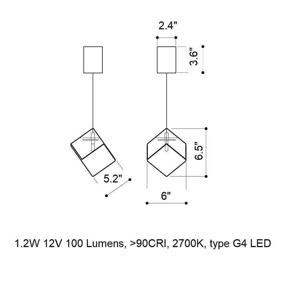 Pyrite LED Pendant Light