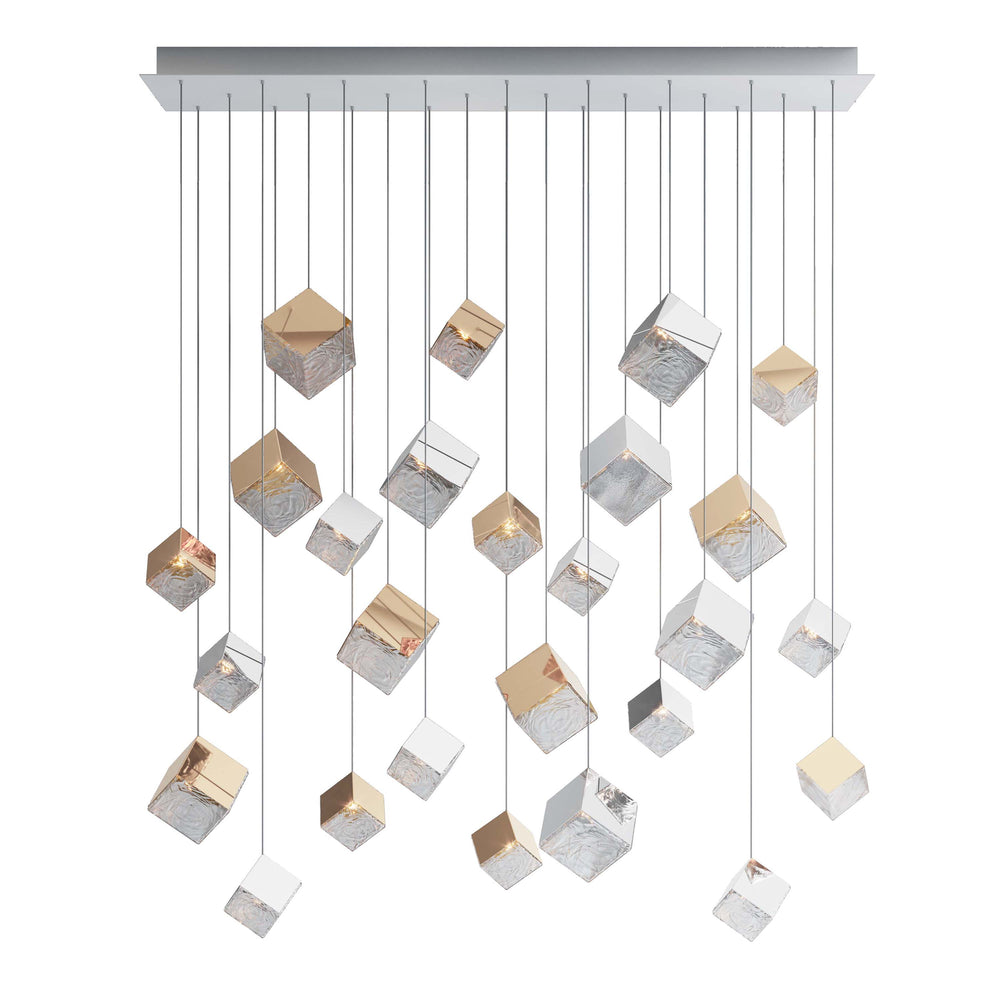 Pyrite Rectangle LED Chandelier