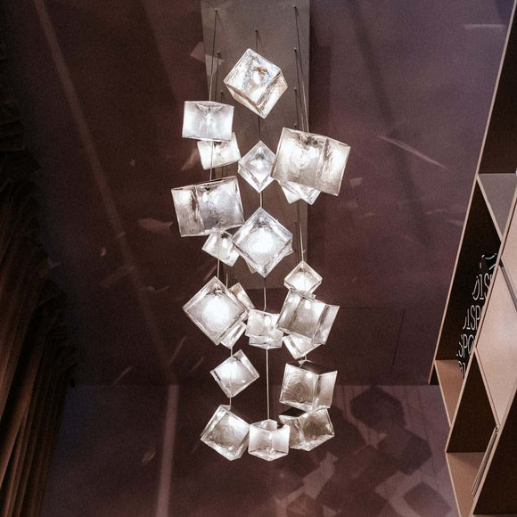 Pyrite Rectangle LED Chandelier