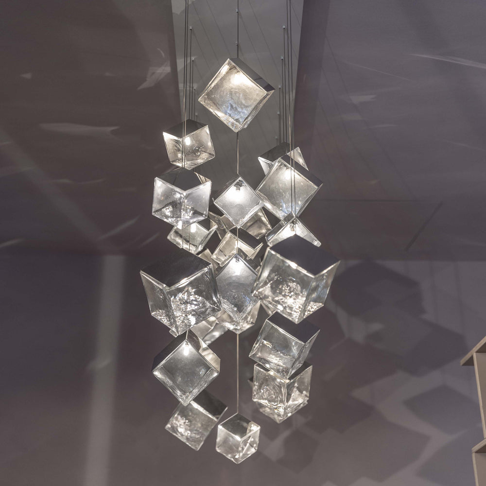 Pyrite Rectangle LED Chandelier