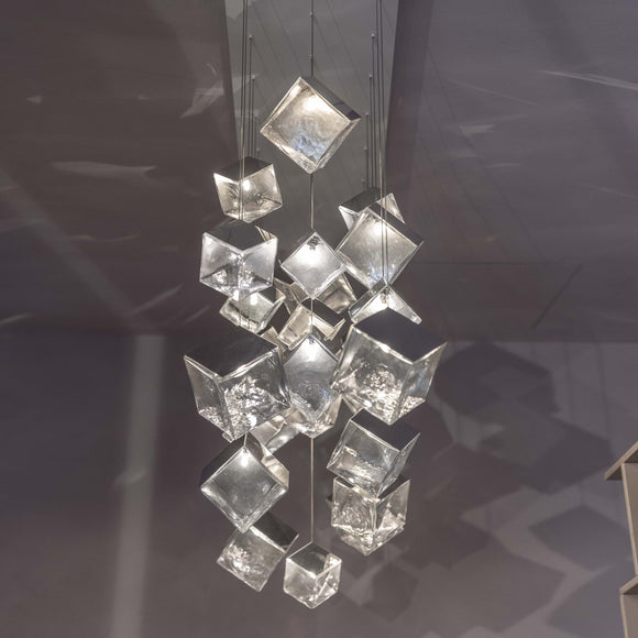 Pyrite Rectangle LED Chandelier