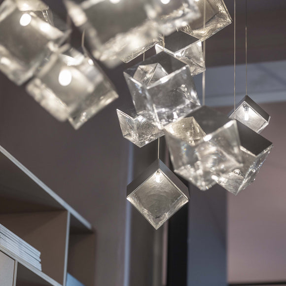 Pyrite Rectangle LED Chandelier