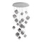 Pyrite Round LED Chandelier  option 18 Lights