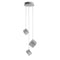 Pyrite Round LED Chandelier  option 3 Lights