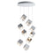 Pyrite Round LED Chandelier  option 9 Lights