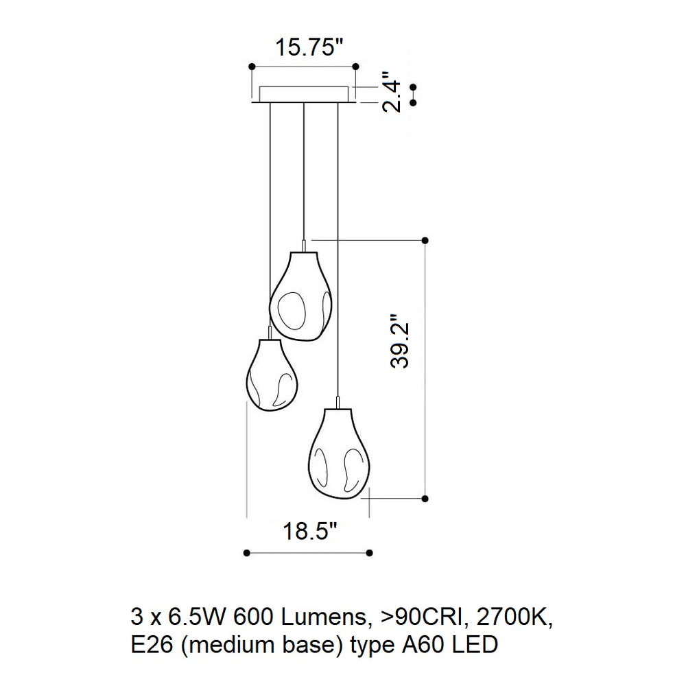 Soap LED Chandelier