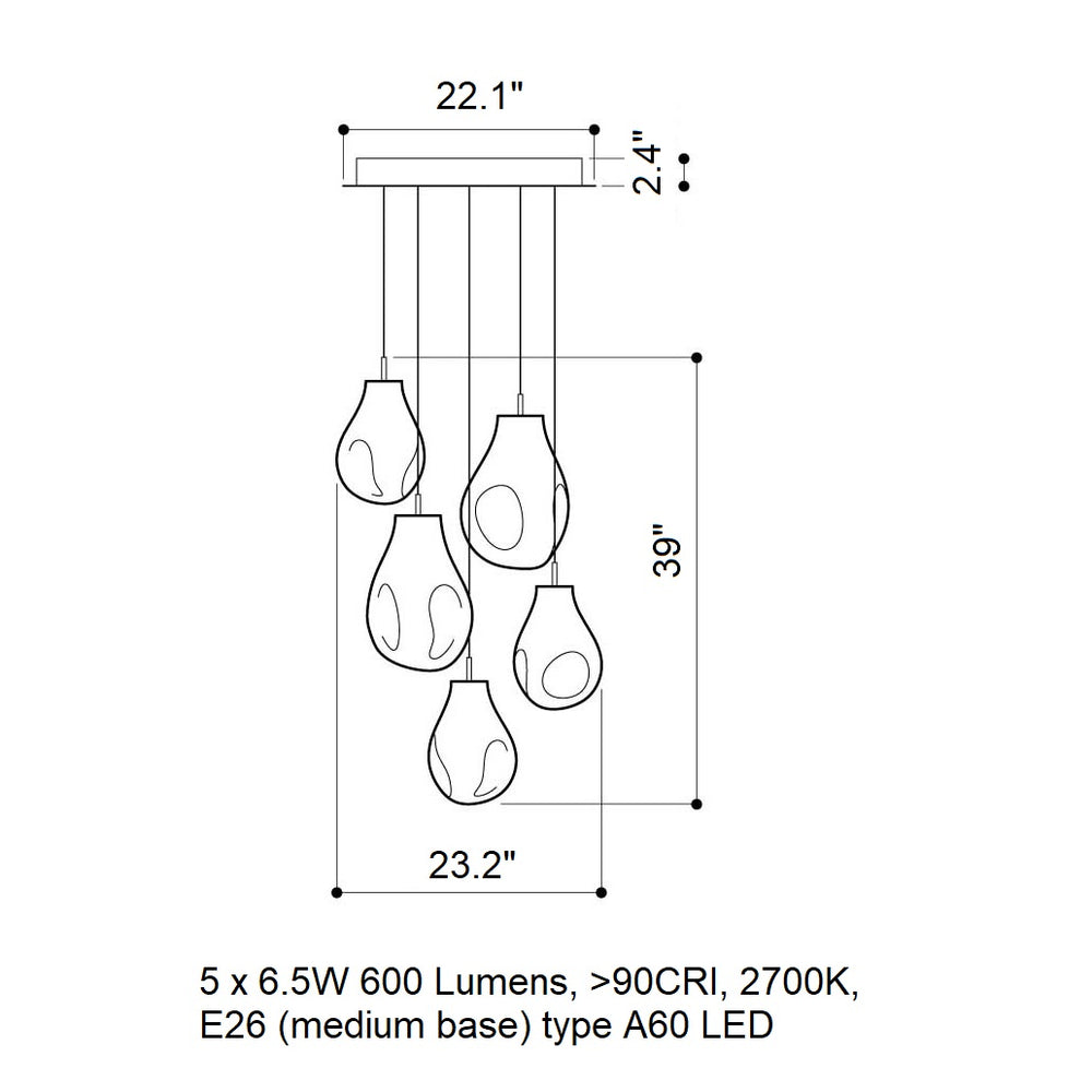 Soap LED Chandelier