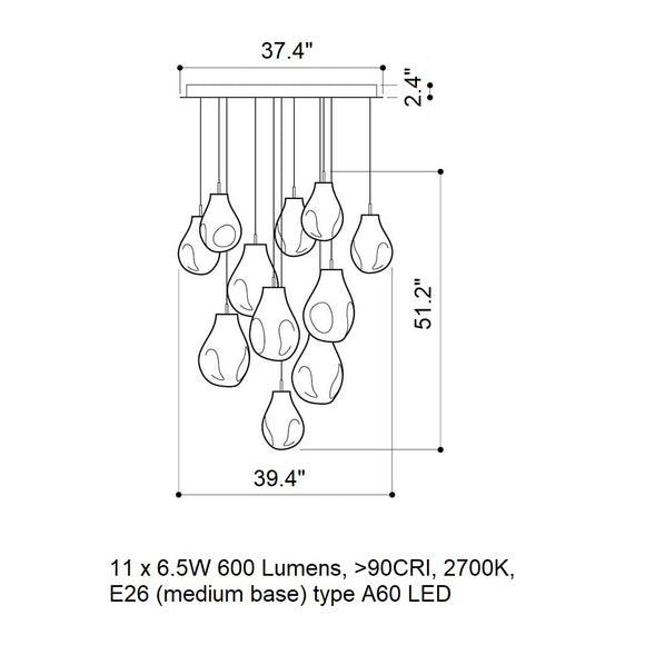 Soap LED Chandelier
