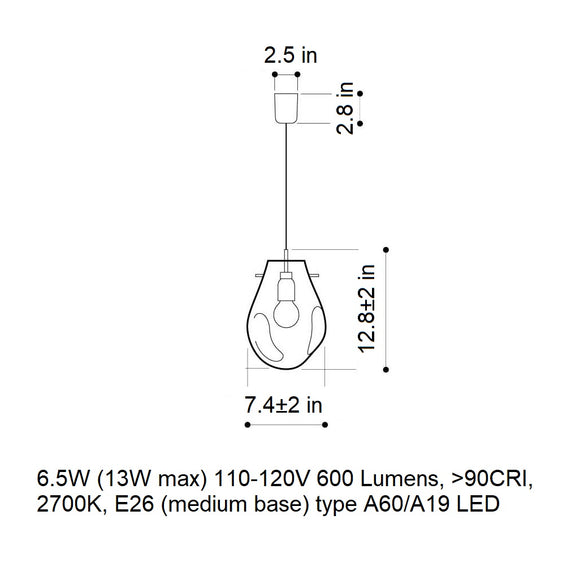 Soap LED Pendant Light