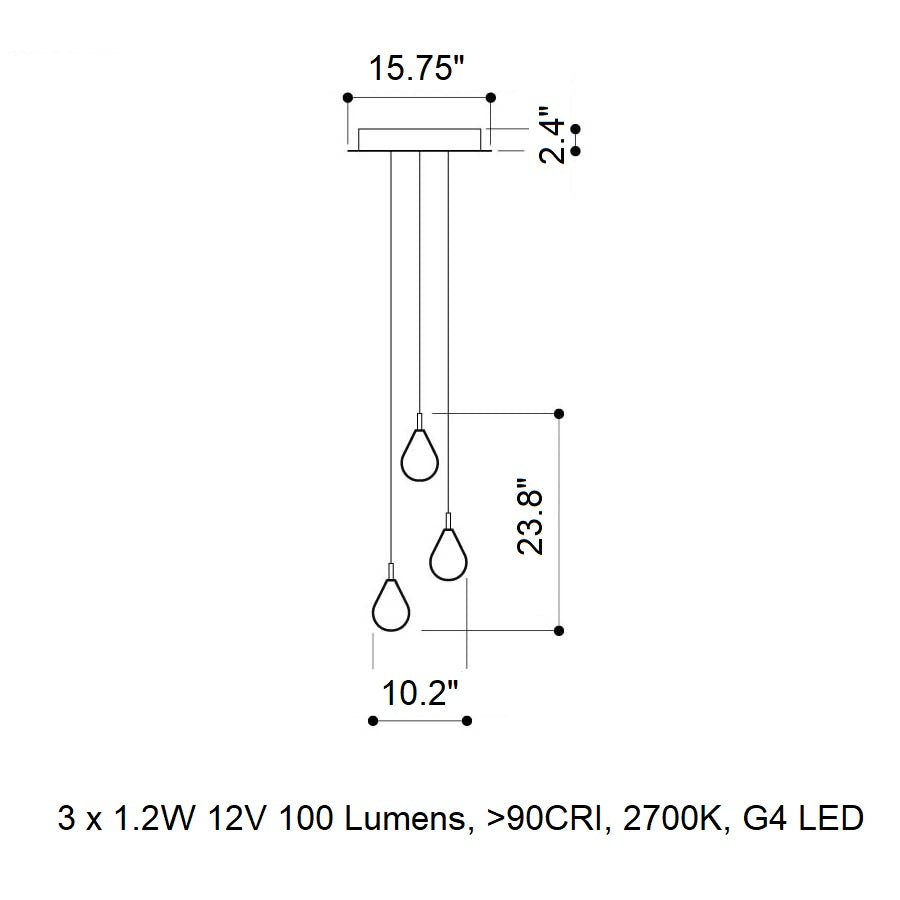 Soap Mini Round LED Chandelier