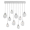 Soap Rectangle LED Chandelier  option Clear / Frosted
