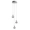 Stellar Dust Round LED Chandelier  option Anthracite
