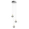 Stellar Dust Round LED Chandelier  option Brushed Gold