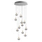 Stellar Dust Round LED Chandelier  option 12 Lights