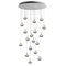 Stellar Dust Round LED Chandelier  option 18 Lights