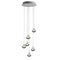 Stellar Dust Round LED Chandelier  option 6 Lights
