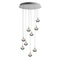 Stellar Dust Round LED Chandelier  option 9 Lights