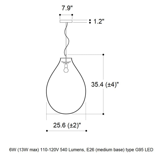 Tim LED Pendant Light