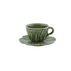 Cabbage Coffee Cup and Saucer