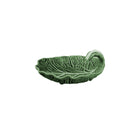 Cabbage Leaf Curved Shallow Bowl