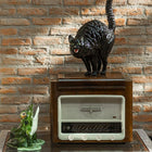 Cat Hissing Sculpture