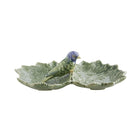 Cineraria Double Leaf Platter with Bird