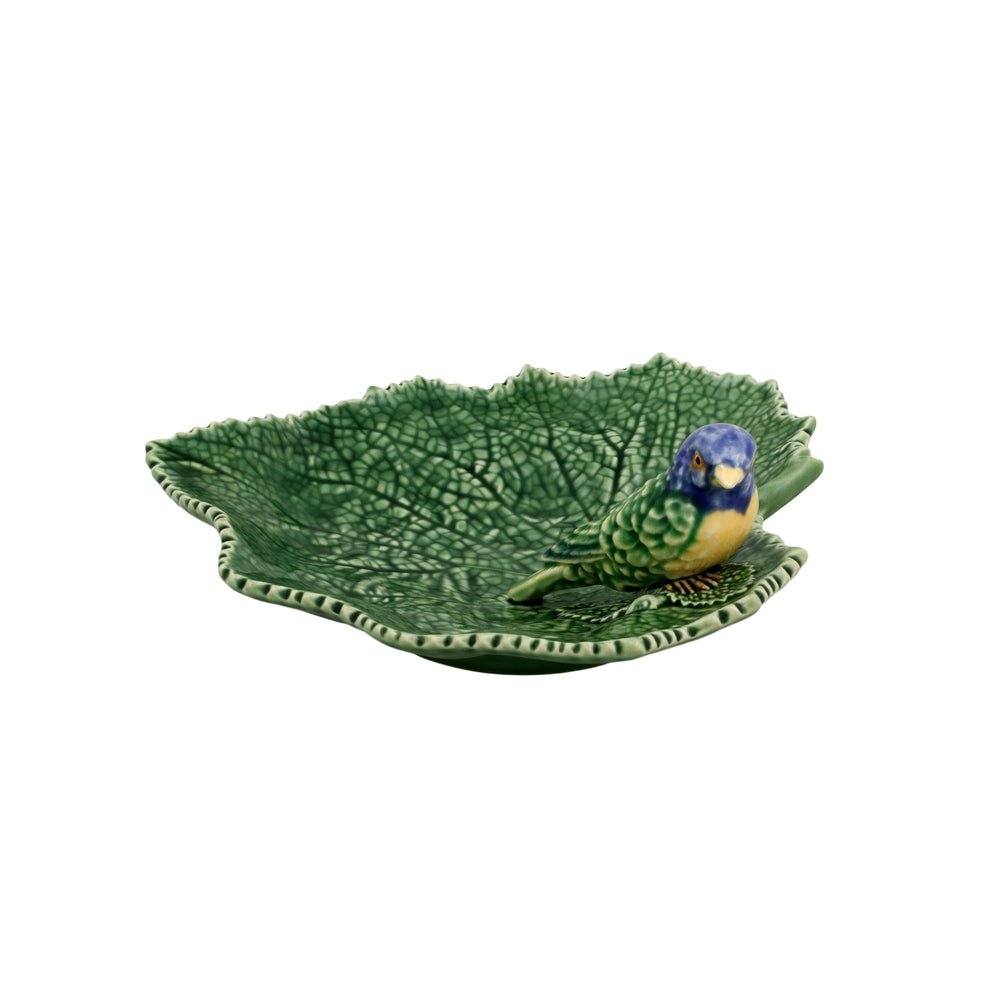 Cineraria Leaf Platter with Bird