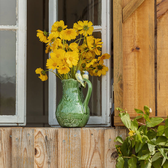 Cineraria Pitcher with Bird