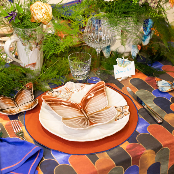 Cloudy Butterflies Dessert Plate