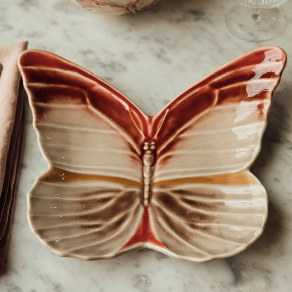 Cloudy Butterflies Dessert Plate