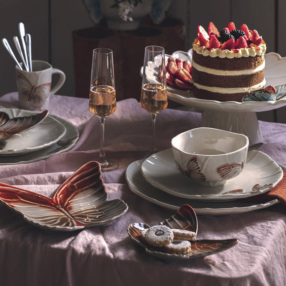 Cloudy Butterflies Dessert Plate