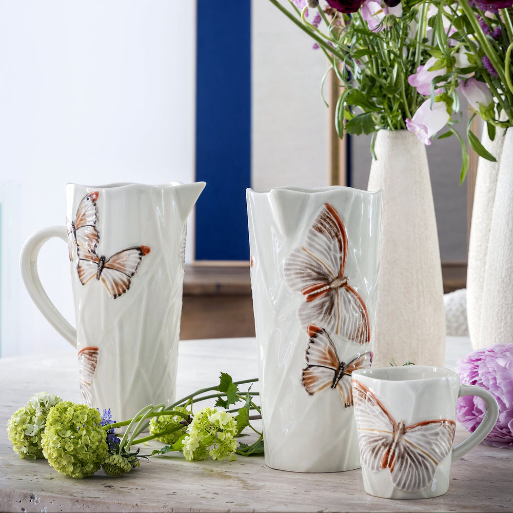 Cloudy Butterflies Pitcher
