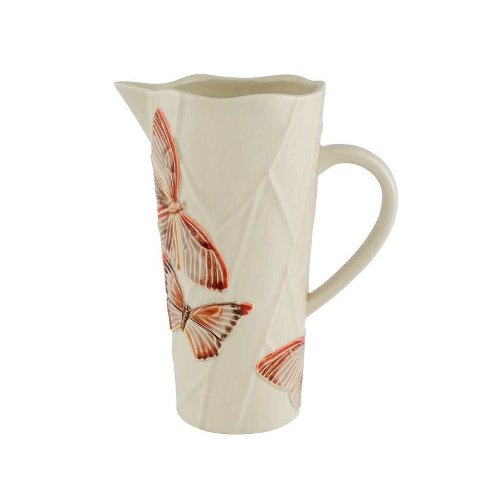Cloudy Butterflies Pitcher