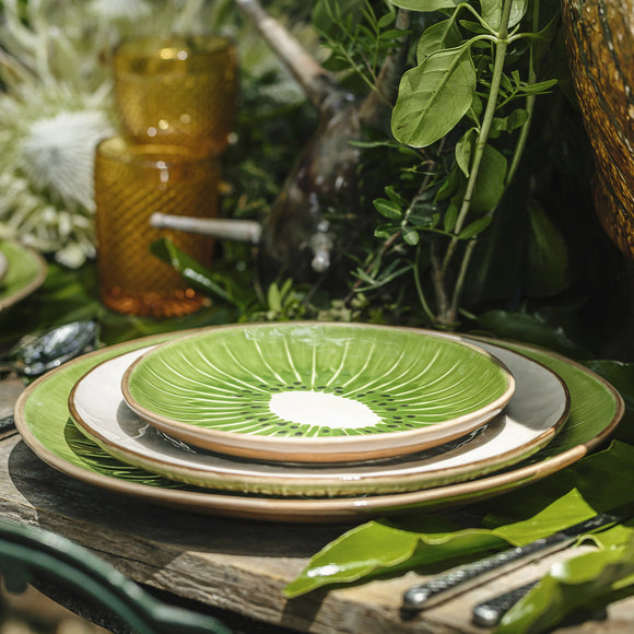 Tropical Fruits Kiwi Charger Plate