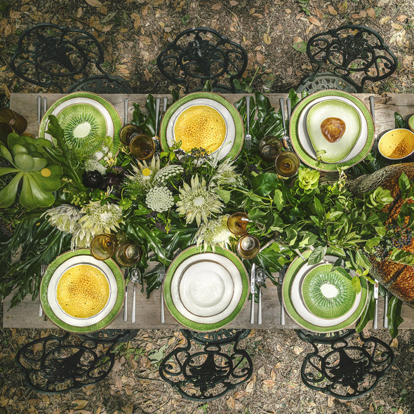 Tropical Fruits Kiwi Charger Plate