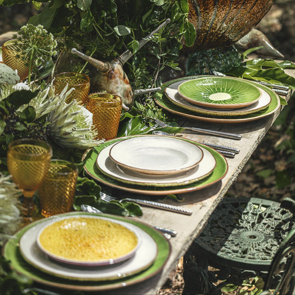 Tropical Fruits Coconut Dinner Plate