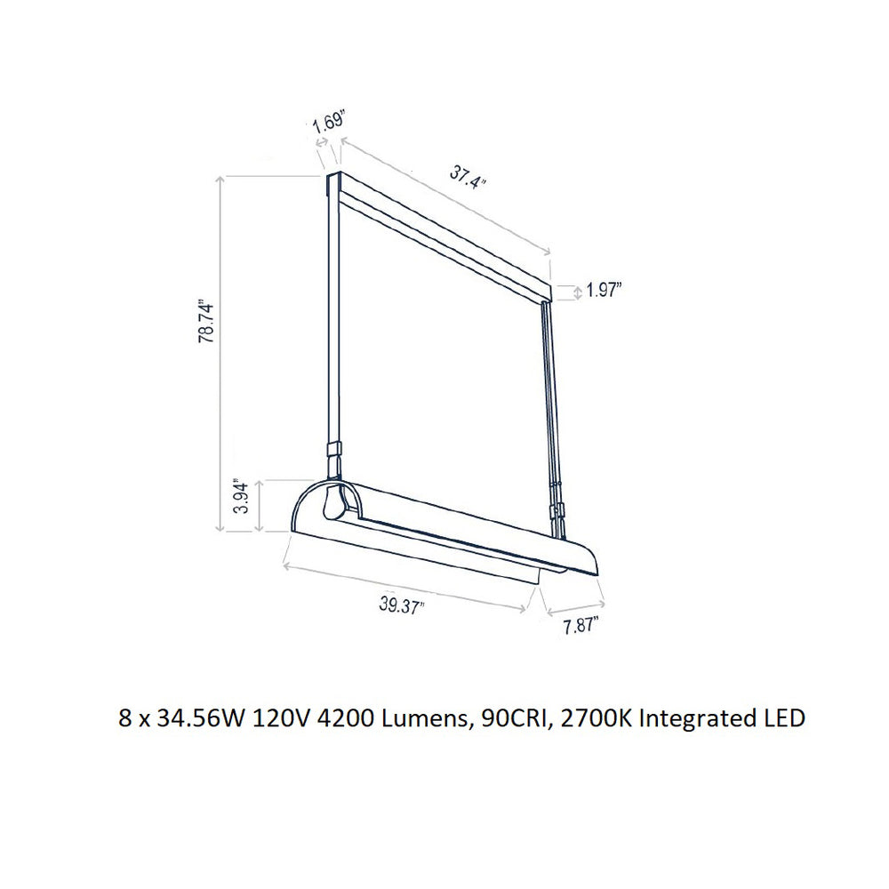 Aluet Linear Pendant Light
