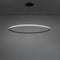 Circular XL One Ring Pendant Light  option Black