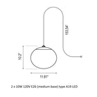 Elipse Outdoor Hanging Pendant Light