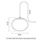 Elipse Outdoor Hanging Pendant Light